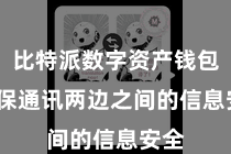 比特派数字资产钱包 确保通讯两边之间的信息安全